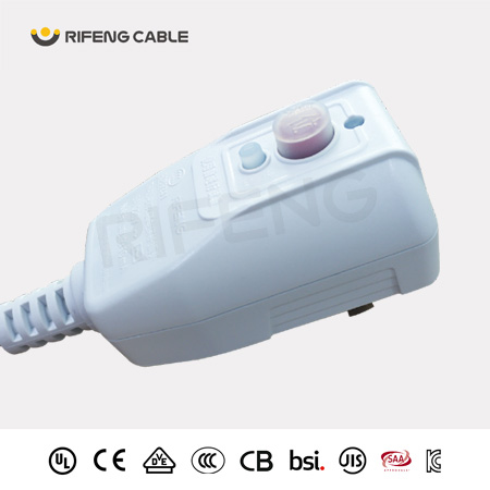 第一代2插(2P)不可拆線漏電保護(hù)插頭