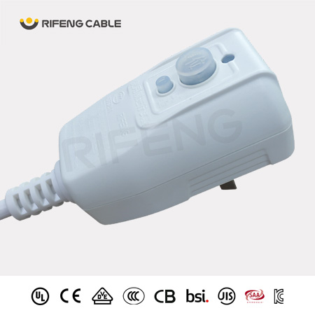 第?代3插(2P+PE)不可拆線漏電保護(hù)插頭